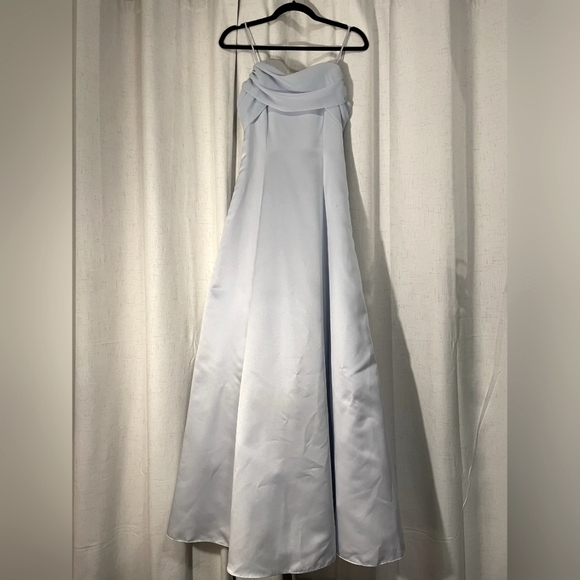 Retro Pale Blue Prom Dress Size 2 - Picture 1 of 6